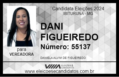 Candidato DANI FIGUEIREDO 2024 - IBITURUNA - Eleições