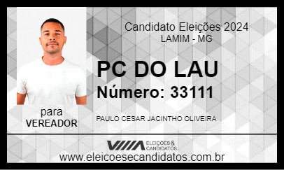 Candidato PC DO LAU 2024 - LAMIM - Eleições