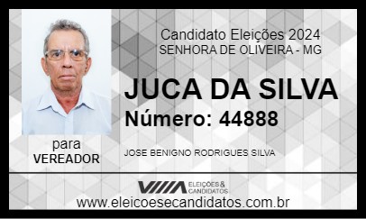 Candidato JUCA DA SILVA 2024 - SENHORA DE OLIVEIRA - Eleições