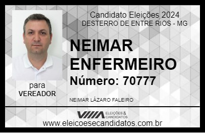 Candidato NEIMAR ENFERMEIRO 2024 - DESTERRO DE ENTRE RIOS - Eleições