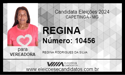 Candidato REGINA 2024 - CAPETINGA - Eleições