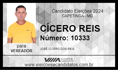 Candidato CÍCERO REIS 2024 - CAPETINGA - Eleições