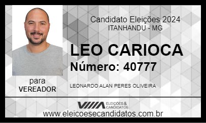 Candidato LEO CARIOCA 2024 - ITANHANDU - Eleições