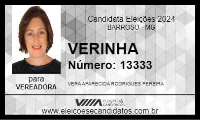 Candidato VERINHA 2024 - BARROSO - Eleições