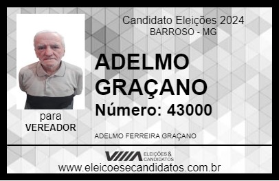 Candidato ADELMO GRAÇANO 2024 - BARROSO - Eleições