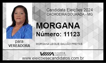 Candidato MORGANA 2024 - CACHOEIRA DOURADA - Eleições