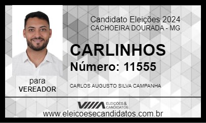 Candidato CARLINHOS 2024 - CACHOEIRA DOURADA - Eleições