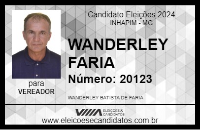 Candidato WANDERLEY FARIA 2024 - INHAPIM - Eleições