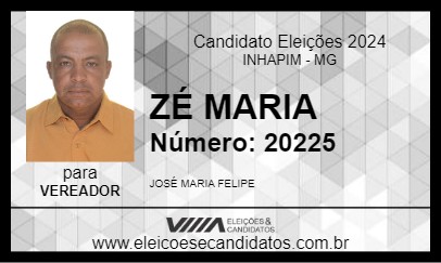 Candidato ZÉ MARIA 2024 - INHAPIM - Eleições