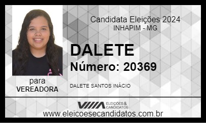 Candidato DALETE 2024 - INHAPIM - Eleições