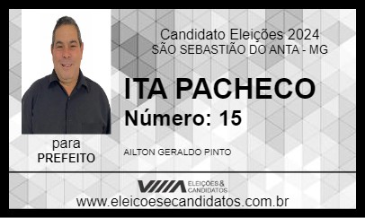 Candidato ITA PACHECO 2024 - SÃO SEBASTIÃO DO ANTA - Eleições