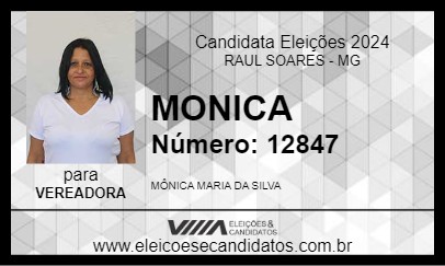 Candidato MONICA 2024 - RAUL SOARES - Eleições