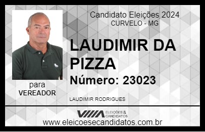 Candidato LAUDIMIR DA PIZZA 2024 - CURVELO - Eleições