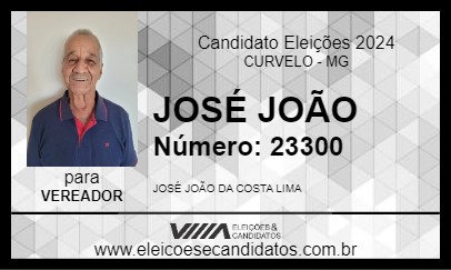 Candidato JOSÉ JOÃO 2024 - CURVELO - Eleições