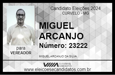 Candidato MIGUEL ARCANJO 2024 - CURVELO - Eleições