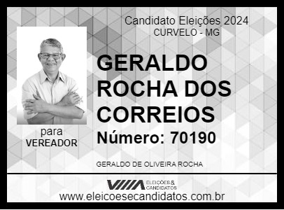 Candidato GERALDINHO CARTEIRO 2024 - CURVELO - Eleições