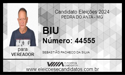 Candidato BIU 2024 - PEDRA DO ANTA - Eleições