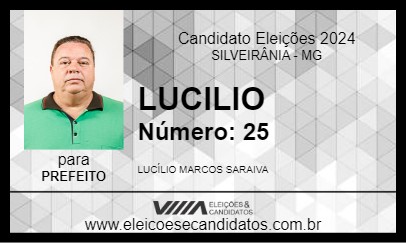 Candidato LUCILIO 2024 - SILVEIRÂNIA - Eleições