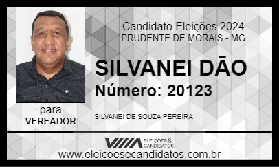 Candidato SILVANEI DÃO 2024 - PRUDENTE DE MORAIS - Eleições