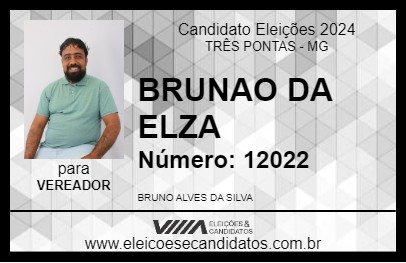 Candidato BRUNAO DA ELZA 2024 - TRÊS PONTAS - Eleições