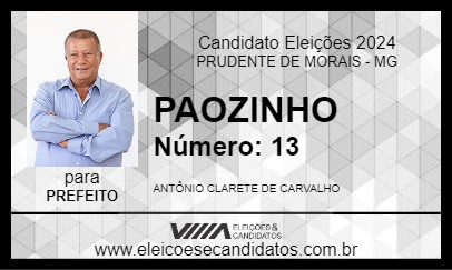 Candidato PAOZINHO 2024 - PRUDENTE DE MORAIS - Eleições