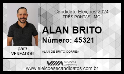 Candidato ALAN BRITO 2024 - TRÊS PONTAS - Eleições