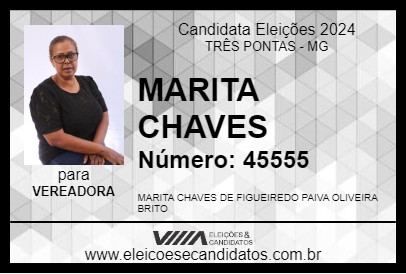 Candidato MARITA CHAVES 2024 - TRÊS PONTAS - Eleições