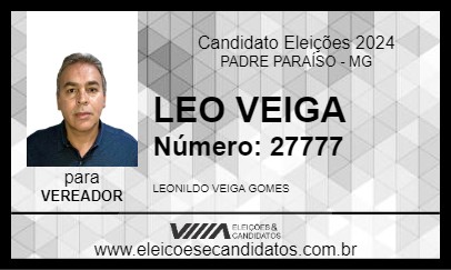 Candidato LEO VEIGA 2024 - PADRE PARAÍSO - Eleições