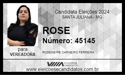 Candidato ROSE 2024 - SANTA JULIANA - Eleições