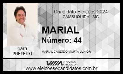 Candidato MARIAL 2024 - CAMBUQUIRA - Eleições