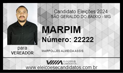 Candidato MARPIM 2024 - SÃO GERALDO DO BAIXIO - Eleições