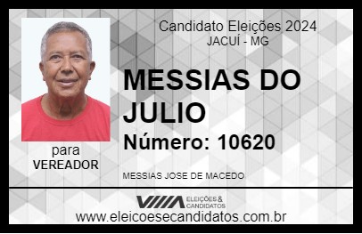 Candidato MESSIAS DO JULIO 2024 - JACUÍ - Eleições