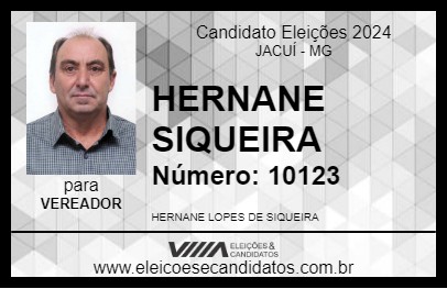 Candidato HERNANE SIQUEIRA 2024 - JACUÍ - Eleições