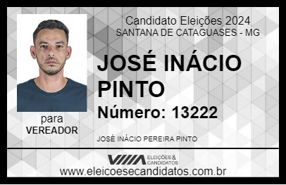 Candidato JOSÉ INÁCIO PINTO 2024 - SANTANA DE CATAGUASES - Eleições