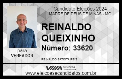 Candidato REINALDO QUEIXINHO 2024 - MADRE DE DEUS DE MINAS - Eleições