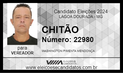 Candidato CHITÃO 2024 - LAGOA DOURADA - Eleições