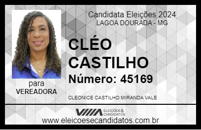 Candidato CLÉO CASTILHO 2024 - LAGOA DOURADA - Eleições