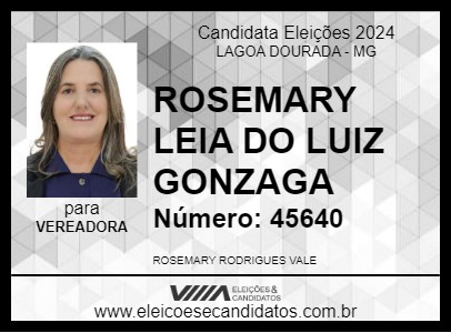 Candidato ROSEMARY LEIA DO LUIZ GONZAGA 2024 - LAGOA DOURADA - Eleições