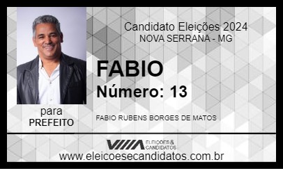 Candidato FABIO 2024 - NOVA SERRANA - Eleições