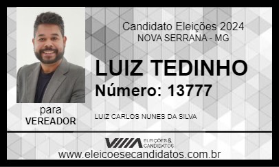 Candidato LUIZ TEDINHO 2024 - NOVA SERRANA - Eleições