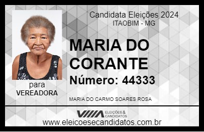 Candidato MARIA DO CORANTE 2024 - ITAOBIM - Eleições