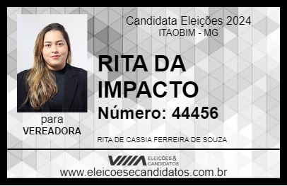 Candidato RITA DA IMPACTO 2024 - ITAOBIM - Eleições