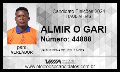 Candidato ALMIR O GARI 2024 - ITAOBIM - Eleições