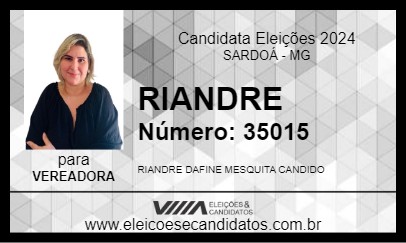 Candidato RIANDRE 2024 - SARDOÁ - Eleições