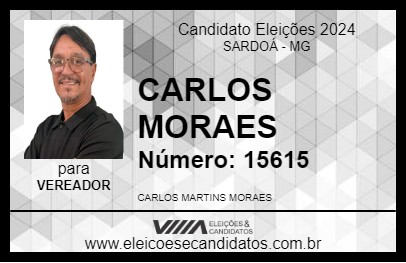 Candidato CARLOS MORAES 2024 - SARDOÁ - Eleições