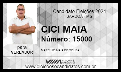 Candidato CICI MAIA 2024 - SARDOÁ - Eleições