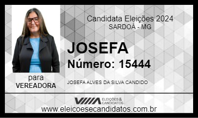 Candidato JOSEFA 2024 - SARDOÁ - Eleições