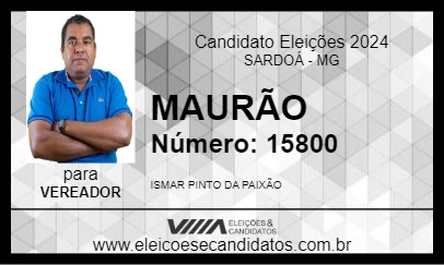 Candidato MAURÃO 2024 - SARDOÁ - Eleições