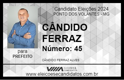 Candidato CÂNDIDO FERRAZ 2024 - PONTO DOS VOLANTES - Eleições