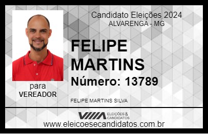 Candidato FELIPE MARTINS 2024 - ALVARENGA - Eleições